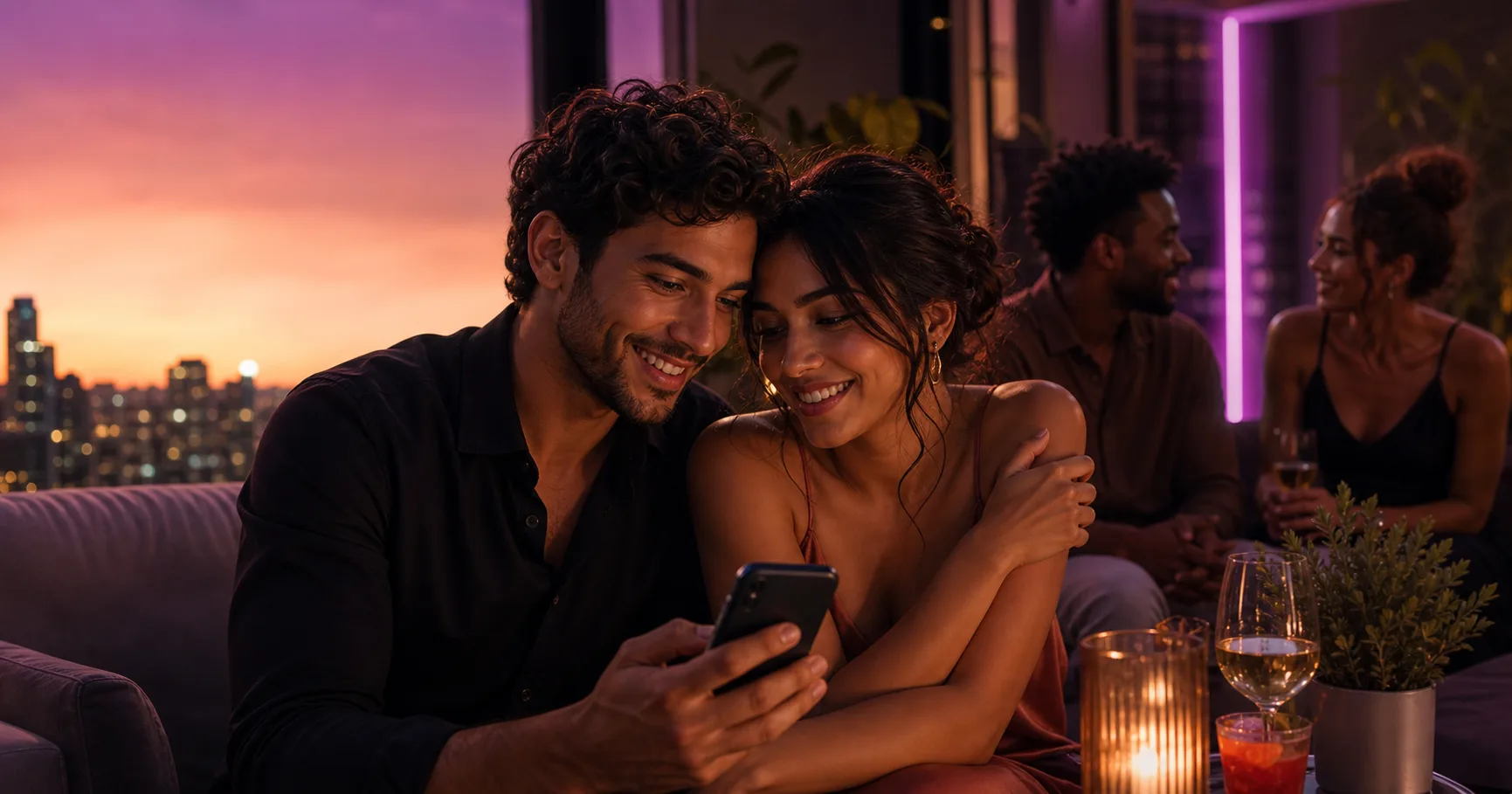 An illustrative romantic moment for Discover Reels